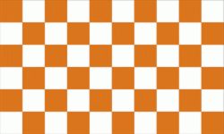 Flag Checkered orange whit