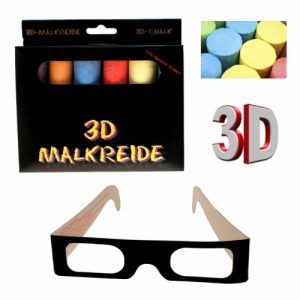 3D Chalk Set includes glasses