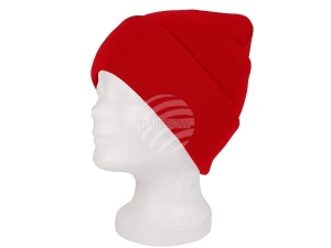 Long Beanie Slouch Design Knitted cap red