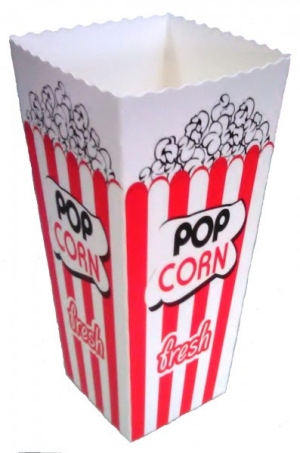 Popcorn Box Popcornschachtel Pappe M 1,6l 100 Stck
