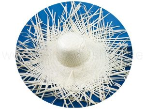 Strohhut Strandhut wei