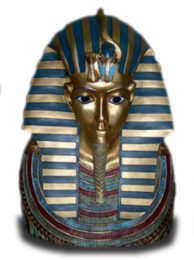 Faraon maska niebiesko zlota 67 cm