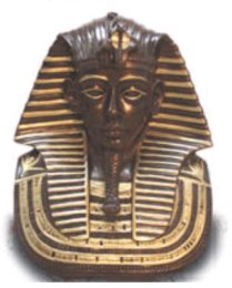 Pharaoh mask black gold 37 cm