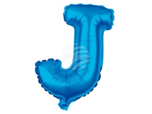Folienballon Helium Ballon blau Buchstabe J