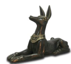 Schakal bronze gold 83cm