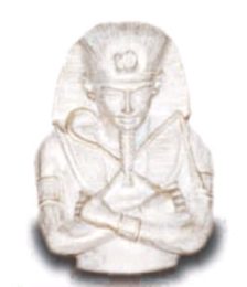 Pharaoh mask white 36 cm
