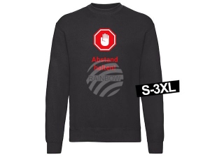 Motif sweater sweatshirt black model Swt-004