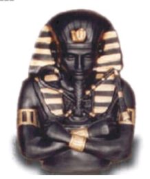 Pharaoh mask black gold 36 cm