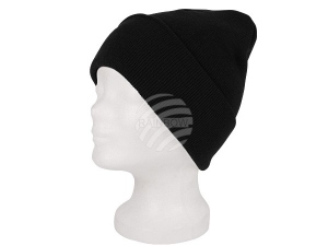 Long Beanie Slouch Design Strickmtze schwarz