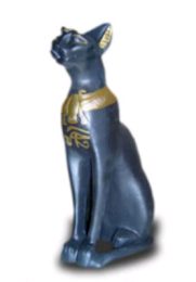 Egyptian Cat blue gold 37 cm