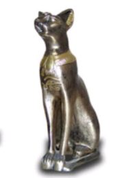 gyptische Katze bronze gold 37 cm
