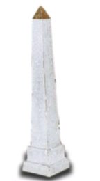 Obelisk weiss gold 60 cm