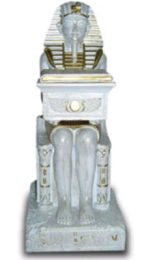 Pharaoh sitting with chest white 56 cm
