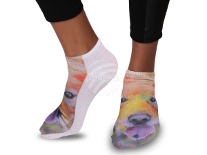 Motif-Socks Dog Multicolor
