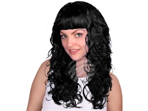 Wig curly black