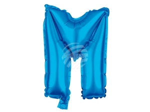 Folienballon Helium Ballon blau Buchstabe M