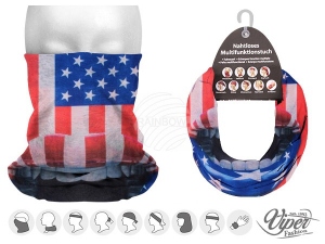 Multifunctional cloth 9 in 1 Multi-purpose scarf US flag MF-281