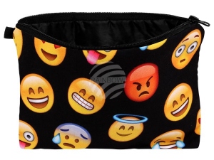 Bolsa de maquillaje con motivo Emoji-con