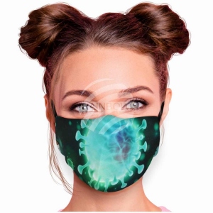 Verstellbare Motivmaske mit Motiv AM-204