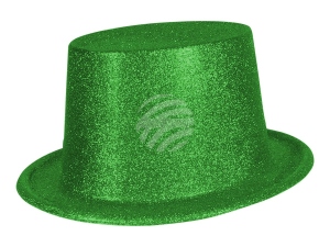 Cylinder hat glittering green