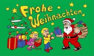 Fahne Frohe Weihnachten Kinder