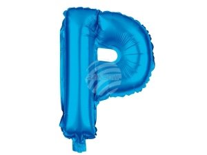 Folienballon Helium Ballon blau Buchstabe P