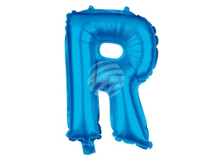 Folienballon Helium Ballon blau Buchstabe R