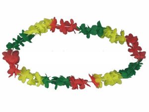 Hawaii chains flower necklace classic red yellow green