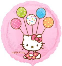 Foil balloon Hello Kitty with balloon