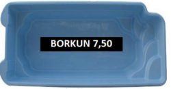 Schwimmbecken GFK Modell Borkun 7,50x3,10x1,55 m