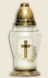 Grave candle with decor R 209a