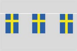 Flaggenkette Schweden