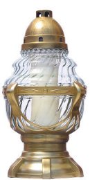 Grave candle with decor R 60b