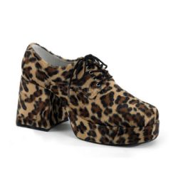 Plateau Schuhe Herren Leopard