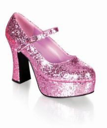 Platform pumps Women glitter pink