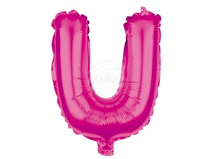 Folienballon Helium Ballon pink Buchstabe U