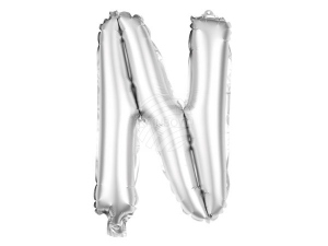 Folienballon Helium Ballon silber Buchstabe N