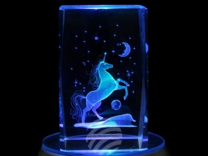 Crystal cuboid Unicorn Star moon