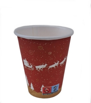 Taza de vino caliente para llevar taza de Navidad 100 piezas