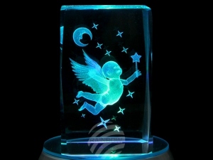 Crystal cuboid Moon star fairy