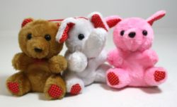 Animal assortment Bunny Bear Elephant 15cm