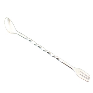 Bubble Tea Cocktail Mixing spoon with fork