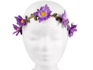 Floral wreath purple/yellow