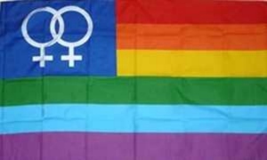 Flag Rainbow Venuswoman woman + woman