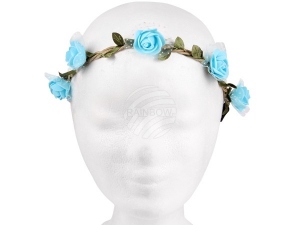 Floral wreath light blue