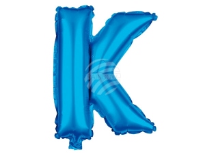 Foil balloon helium balloon blue Letter K
