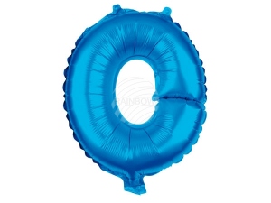 Folienballon Helium Ballon blau Buchstabe O