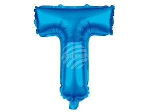 Foil balloon helium balloon blue Letter T