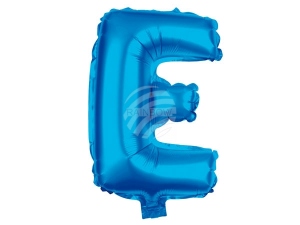 Folienballon Helium Ballon blau Buchstabe E