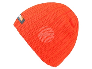 Long Beanie Slouch Knitted cap neon orange